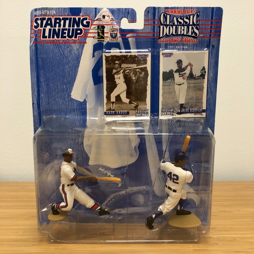 Kenner Starting Lineup Classic Jackie Robinson Hank Aaron 1997 MLB Figures